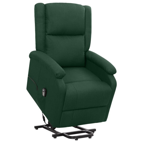 vidaXL Fauteuil Vert foncé Tissu