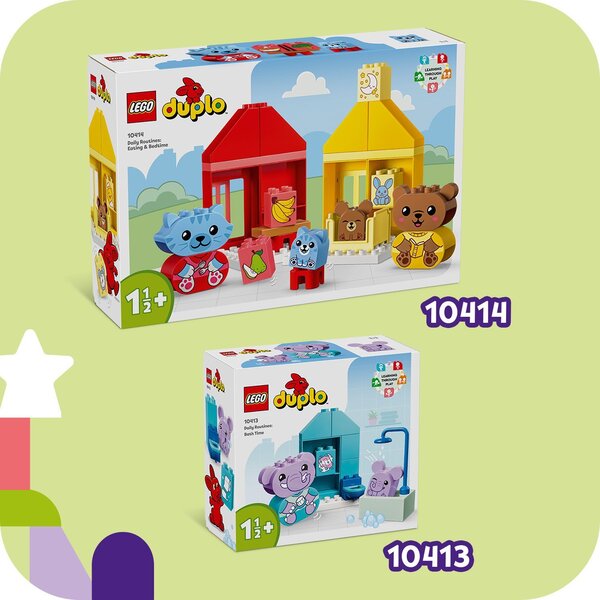 LEGO DUPLO - Mes Rituels Quotidiens : Le Bain - 10413 - Apprendre l'Hygiène avec Amusement