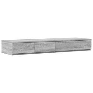 Tiroirs de lit vidaXL Gris Sonoma 120x36 5x16 5 cm en bois d'ingénierie