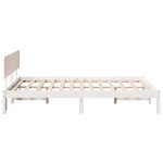vidaXL Cadre de Lit avec Headboard Blanc 120x190 cm Bois de pin massif