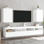 vidaXL Meubles TV muraux 2 Pièces blanc 40 5x30x60 cm bois d'ingénierie