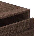 vidaXL Commode d'angle chêne marron 40x41x76 cm bois d'ingénierie