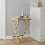 vidaXL Table de cuisine Naturel 40 x 30 x 53 5 cm Bambou