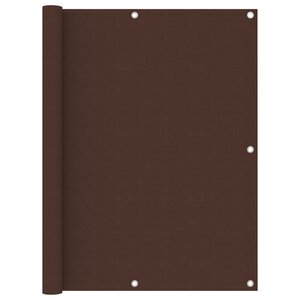 vidaXL Écran de balcon Marron 120x600 cm Tissu Oxford