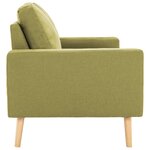 Vidaxl ensemble de canapés 2 pièces tissu vert