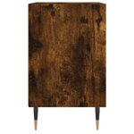 vidaXL Table de chevet chêne fumé 40x30x50 cm bois d'ingénierie