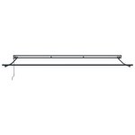 vidaXL Auvent Rétractable Noir 500x300 cm Polyester et Aluminium