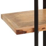 vidaXL Bibliothèque à 3 niveaux 160x31x80 cm Bois de manguier massif