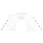 vidaXL Serre avec cadre en acier blanc 66 m² 22x3x2 m