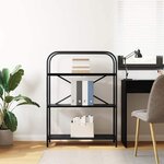 vidaXL Étagère Chêne noir 80 x 30 x 109 cm Bois d'ingénierie