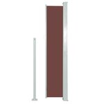 vidaXL Auvent latéral rétractable de patio 160x500 cm Marron