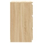 vidaXL Tables de chevet 2 Pièces Chêne sonoma 40x35x62 5 cm Aggloméré