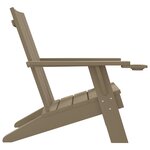 vidaXL Chaise de jardin Adirondack marron clair 75x88 5x89 5 cm PP