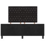 vidaXL Cadre de lit avec tête de lit Noir 140 x 200 cm Velours