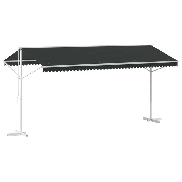 vidaXL Auvent autoportant Anthracite 5 x 3 m Polyester