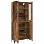 vidaXL Haut Armoire 2 Pièces Bois ancien Bois d'ingénierie