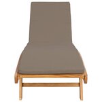 vidaXL Transat Polyester Marron et taupe