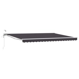 vidaXL Auvent rétractable électrique Anthracite et blanc 5 × 3 5 m