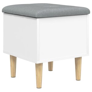 vidaXL Banc de rangement blanc 42x42x46 cm bois d'ingénierie