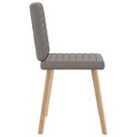vidaXL Chaises à manger lot de 4 taupe tissu