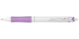 Stylo bille rétractable Grip ACROBALL PURE WHITE 1.0 Trait 0 4 mm Violet PILOT