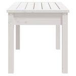 vidaXL Banc de jardin blanc 80x44x45 cm bois massif de pin