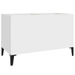vidaXL Armoire à disques blanc 74 5x38x48 cm bois d'ingénierie