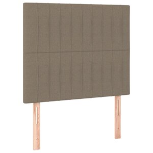 vidaXL Tête de lit Taupe 100x5x118/128 cm Tissu