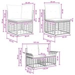 vidaXL Ensemble de canapés d'extérieur 12 Pièces Noir et Gris foncé