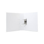 Classeur à levier polypropylène dos de 80mm, blanc EXACOMPTA