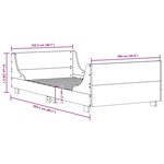 vidaXL Cadre de lit sans matelas 100x200 cm bois massif de pin