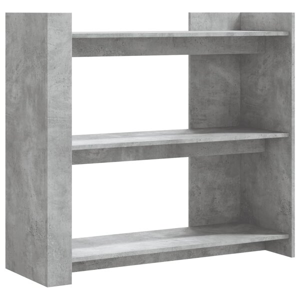 vidaXL Table console gris béton 100x35x90 cm bois d'ingénierie