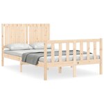 vidaXL Cadre de lit sans matelas bois de pin massif