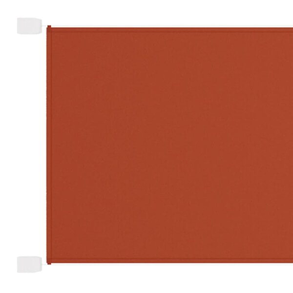 vidaXL Auvent vertical Terre cuite 60x1200 cm Tissu oxford