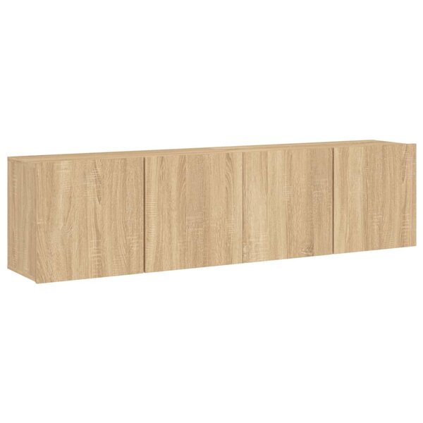 vidaXL Meubles TV muraux 2 Pièces chêne sonoma 80x30x41 cm