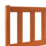vidaXL Cadre de lit cire marron 150x200 cm bois de pin massif