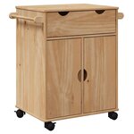 vidaXL Chariot de cuisine OTTA 59x45x80 cm bois massif de pin