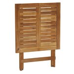 vidaXL Ensemble de bistro pliable 3 Pièces avec coussins Acacia solide