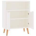 vidaXL Buffet blanc brillant 60x30x72 cm bois d'ingénierie