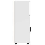 vidaXL Cabinet de salle de bain Blanc brillant 30 x 35 x 95 cm