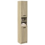 vidaXL Armoire salle de bain chêne sonoma 32x34x188 5 cm