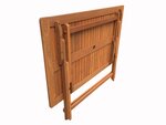Salon de jardin repas "Hongkong 4" - Maple - Marron clair