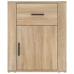 vidaXL Table de chevet Chêne sonoma 50x36x60 cm Bois d'ingénierie