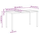 vidaXL Ensemble de Salle à Manger de Jardin 5 Pièces avec Coussins Gris Rotin Poly