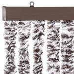vidaXL Moustiquaire marron et beige 118x220 cm chenille