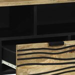 vidaXL Cabinet de télé Marron 105 x 33 x 46 cm bois de manguier massif
