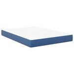 vidaXL Matelas de Lit avec matelas Bleu 140 x 200 cm tissu