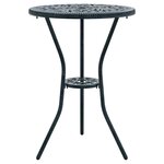 vidaXL Ensemble bistro de jardin 3 pc Vert Aluminium