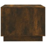 vidaXL Table basse Chêne fumé 55x55x43 cm Aggloméré