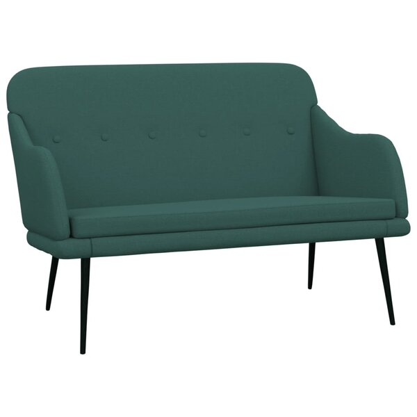 vidaXL Banc Vert foncé 110x76x80 cm Tissu